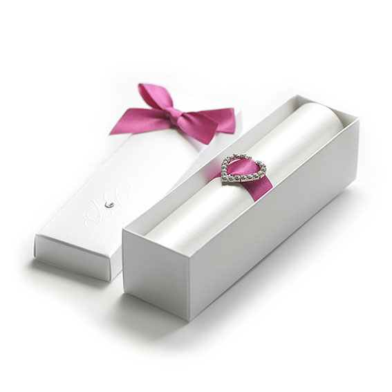 Svatební oznámení v perleťové krabičce